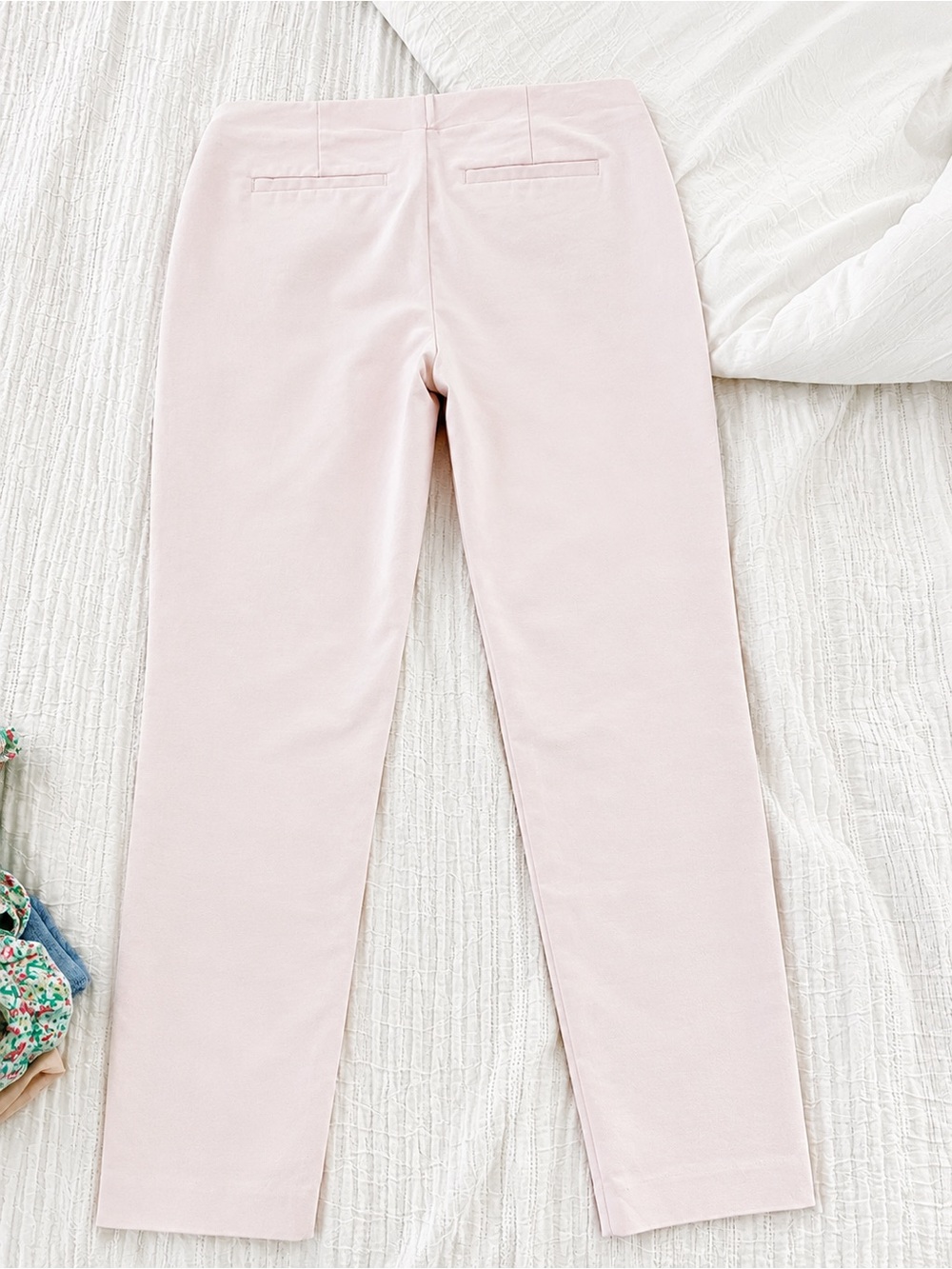 Crosby Blush Pink Pull-On Ankle Pants Size 4 | Slim Fit Career Pants - Picture 2 of 3